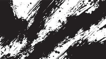 Diagonal Grunge Brush Strokes Texture, Black and White Abstract Paint Splatter Background vector