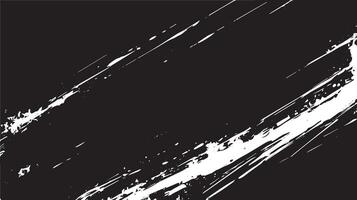 Dynamic Diagonal Grunge Brush Strokes on Black Background vector