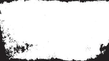 Minimal Grunge Frame with Distressed Corners and White Background vector