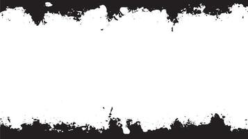 Grunge Border Frame Texture Black and White Distressed Background vector