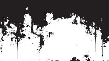 Grunge Dripping Black and White Abstract Texture Background vector