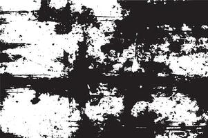 Grunge Distressed Black and White Texture Background vector