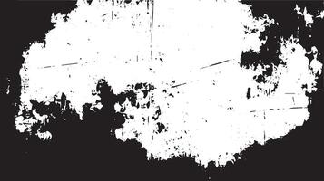 Grunge Distressed Ink Texture, Black and White Abstract Rough Surface Background vector