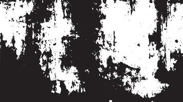 Grunge Distressed Black and White Texture Background for Overlays and Design vector