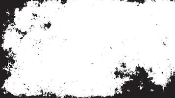 Grunge Border Texture with Rough Distressed Edges and White Center Background vector