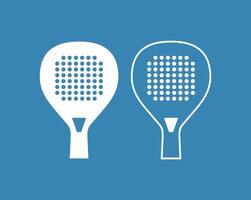 Padel tennis racket on the blue background vector