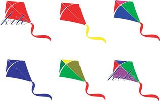 Minimalist kites logo design in a sleek and modern style. Features dynamic kite shapes in a clean composition, symbolizing freedom, creativity, and adventure. Perfect for branding, Basic RGB vector