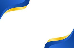 Modern Abstract Blue and Gold Wave Background for Certificate vector