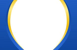 Modern Abstract Blue and Gold Wave Background for Award vector