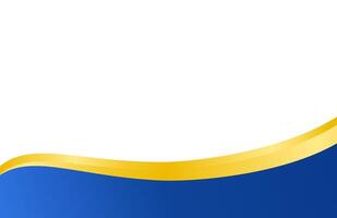 lassic Blue and Gold Abstract Waves for Certificate vector