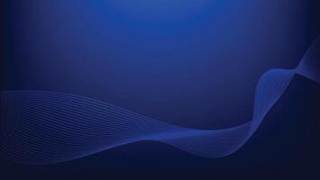 abstract flowing lines on blue background vector
