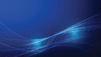 futuristic background with abstract swirl lines and blue light vector