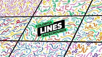 colorida linhas fundos motion_graphic