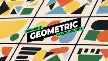 bauhaus geométrico fundos motion_graphic
