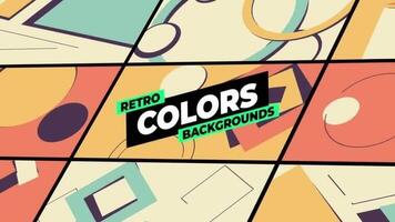 retro cores fundos motion_graphic