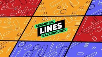 geométrico linhas fundos motion_graphic