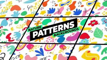 natureza padrões fundos motion_graphic