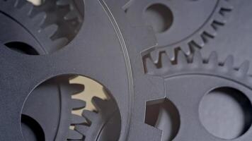 Cogs Interlocking Gear Mechanism Working in Harmony Footage. video