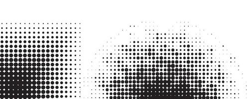 Halftone pattern features a gradient effect, with varying density of dots. Halftone Effect Illustration. vector
