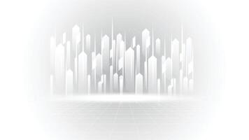 Abstract technology white gray background Hi-tech communication podium concept, technology, digital business, innovation, science fiction illustration. vector
