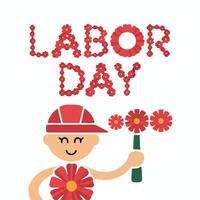 Labor day illustration vector