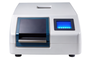 Modern laboratory instrument for scientific analysis isolated on a transparent background png
