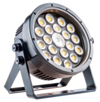 Industrial LED spotlight with multiple bulbs displayed png