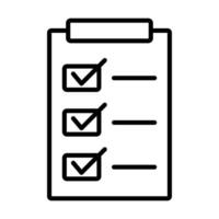 Project planning outline icon for your web design, logo, UI. illustration. vector
