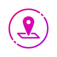Design Illustration graphic of location icon with gradient style. Suitable for UI, mobile design, web design, etc. vector