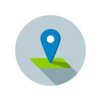 Design Illustration graphic of location icon with flat style. Suitable for UI, mobile design, web design, etc. vector