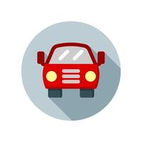 Design Illustration graphic of front car circle icon with flat style. Suitable for UI, mobile design, web design, etc. vector