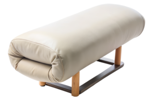 Massage table bolster for leg support comfort isolated on a transparent background png