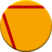 A yellow and red button with a red line png