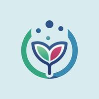 Supportive minimalist logo design for a psychology application emphasizing mental well-being and personal growth through simple yet impactful visuals vector