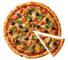 Tasty Italian Pizza Slice Isolated on Transparent Background png