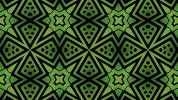 Abstract Kaleidoscope with geometric pattern animation. Bright color vintage art motion. video