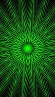 abstract green visual loop background. star pattern geometric animation. smooth motion. video