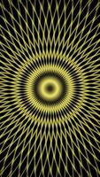 abstract yellow visual loop background. line pattern geometric animation. fractal burst background. video