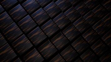 Floating Black and Brown Textured Cube Wavy Motion Seamless Loop Animation video