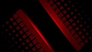Hypnotic Red Cubic Pattern Spinning on Dark Background Seamless Loop video