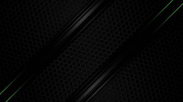 Glowing Green Neon Lines Flowing Through Geometric Combo Mesh Animation video