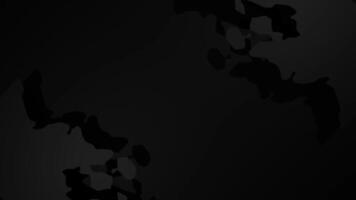Dark Background With Seamless Loop Grey Wavy Shaking Lines Motion video
