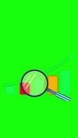 A Goal In A Magnifying Glass And A Growth Graph 2D Cartoon Animation video