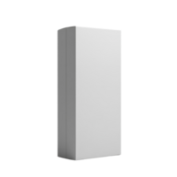 Geometric form presentation featuring a white rectangular prism in stark contrast against an area png