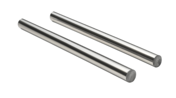 Sleek metal rods reflecting light on isolated transparent, ideal for industrial design and technology themed projects png