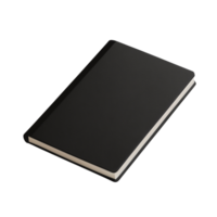 Sleek, minimalist notebook with smooth cover, ideal for capturing ideas or organizing thoughts, presented on plain backdrop png