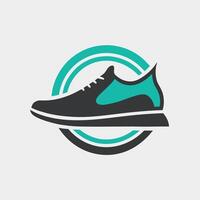 Fashionable logo design for modern shoe store emphasizing minimalism with distinct color contrasts and sleek lines for a fresh appeal vector