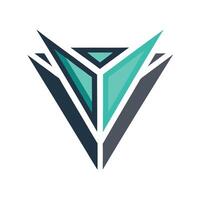 Minimalist logo design featuring geometric shapes symbolizing the essence of cutting in a sleek and modern style, suitable for various industries and branding needs vector