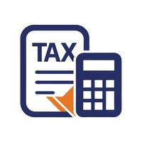 Clear and trustworthy logo representing a tax consultancy service focused on helping clients navigate tax matters effectively and confidently vector