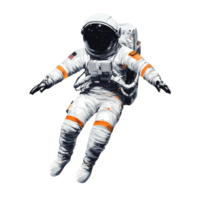 Astronaut's Solitary Journey Through the Celestial Void of Unending Space png